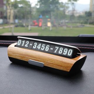 Bảng số điện thoại trên ô tô, bảng ghi số điện thoại gắn taplo để lại số điện thoại khi đỗ xe YUMCHO cao cấp- sang trọng