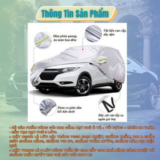 ( đủ các loại xe) Bạt Phủ Xe Ô Tô Chống Nắng, Chống Mưa, Bảo Vệ Xe Vải Dù OXFORD Cao cấp