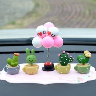 Sét 4 chậu cây xương rồng mini xinh biểu tượng vừa mãnh liệt-Trang trí taplo oto- Kim Huệ Yêu Xe