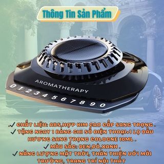 Nước hoa AROMATHERAPY kèm số điện thoại hương thơm tự khuếch tán xoay vòng dưới ánh mặt trời Kim Huệ - Yêu Xe