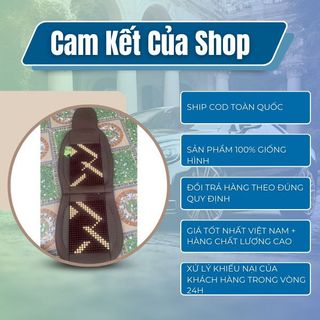 Bọc ghế ô tô TangDi hoa văn zik zak - Lót Ghế Ô Tô Hạt Gỗ Cao Cấp Chống Nóng, Massage Lưng - Mộc Lan Phụ Kiện Xế Yêu