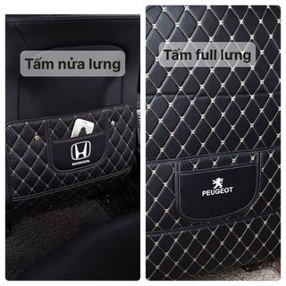 Tấm chắn lưng ghế chống trầy bẩn vào lưng ghế kiêm đựng điện thoại, dễ dàng vệ sinh bằng da siêu bền chống thấm nước