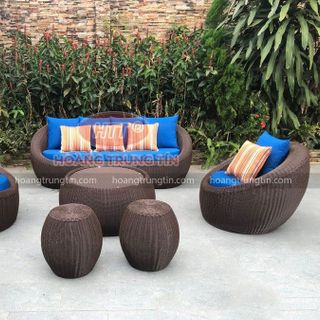 bàn ghế mây cafe giá rẻ tại xưởng sản xuất Hoàng Trung Tín Sài Gòn