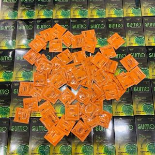 Bao cao su SUMO 4in1, Siêu mỏng, kéo dài th.gian,phát hiện bệnh hộp 12 cái