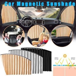 Rèm vải che nắng - rèm nam châm gắn 4 cánh cửa ô tô xe hơi cao cấp - Kim Huệ Yêu Xe