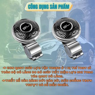 (Có 4 Màu)Thiết Bị Con Quay 360 Độ Trợ Lực Vô Lăng Xe Hơi Ô Tô Cao Cấp Dễ Dàng Thao Tác,Tay Quay Trợ Lực- Kim Huệ Yêu