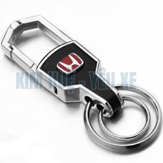 Móc Khóa Da Cao Cấp Logo Hãng Toyota - Kia - Hyundai- Mazda - Honda - Ford ( Chất Liệu Hợp Kim Bền Bỉ Chống Rỉ )