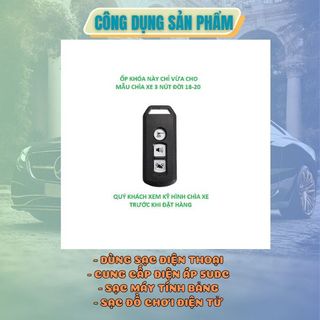 Ốp Chìa Khóa Xe Máy Honda SH 16-23 SH Mode PCX Hợp Kim Kẽm Loại 2 nút và 3 nút bấm Cao Cấp Kim Huệ Yêu Xe