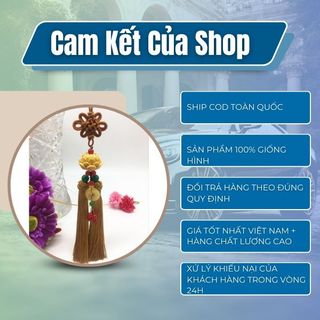 Khánh treo bông sen - gắn đồng điếu giúp mang lại không gian an lành, ấm áp cho xe ô tô hoặc nơi ở -kim hue yeu xe