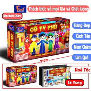 Cờ Tỷ Phú-Tỉ Phú Nam Châm Foxi-Hội An-monopoly-SIZE TO 31-36cm-Đồ Chơi Trí Tuệ Luyện Kinh Doanh giá sỉ