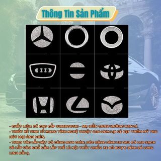 Đính đá LOGO VÔ LĂNG các hãng sang trọng đẳng cấp - HYUNDAI-TOYOTA-MZDA-HONDA-MECCIDES-KIA phong cách VIP Nhật Bản