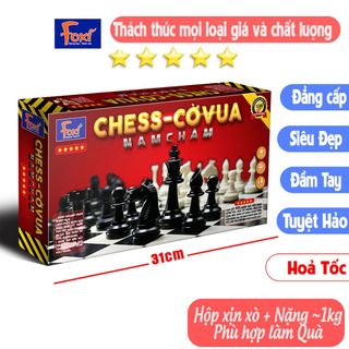 Bộ dạng Hộp Cờ Vua Nam Châm xịn xò Bàn 31cm Foxi-Chess-Cờ vua quốc tế Kèm Hộp Đựng giá sỉ