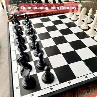 Bộ dạng Hộp Cờ Vua Nam Châm xịn xò Bàn 31cm Foxi-Chess-Cờ vua quốc tế Kèm Hộp Đựng