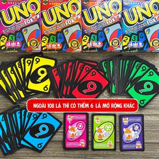 Board game-UNO FOX-Foxi-uno flip-uno kiss-cardgame Uno-trò chơi hay-hài hước-đấu trí đội nhóm