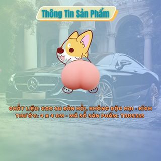 Miếng Dán Mông Sillicon Sticker Quả Đào Mông Shin...Chống Va Đập Cửa,gương Xe Ô TÔ Dán Ốp Điện Thoại - Kim Huệ Yêu Xe