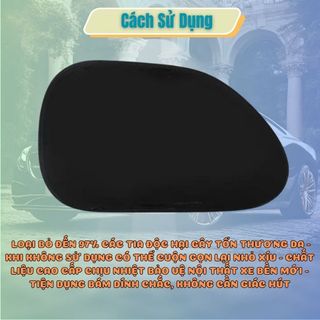 Tấm che nắng cao su non cửa bên ô tô - Tự hút không cần đế hích - tấm film cách nhiệt màu đen Kim Huệ - Yêu Xe