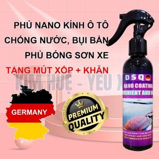 Chai xịt phủ nano chống nước kính, phủ bóng sơn xe ô tô - Chống nước bề mặt kính cận, kính mũ 
200ml Kim Huệ - Yêu Xe