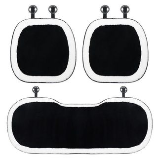 (Decor Mẫu 13) Bộ Gối Tựa Lưng Ô Tô Lông Thỏ Cao Cấp - Trang Trí Nội Thất Xe Sang Trọng Đẳng Cấp - BST Thu Đông 2024
