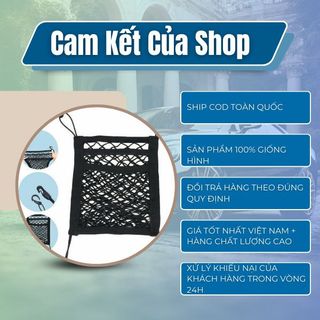 Túi lưới co dãn thông minh - túi treo đồ tiện lợi giữa 2 ghế ô tô đựng khăn giấy - túi lưới 3 tầng- Kim Huệ Yêu