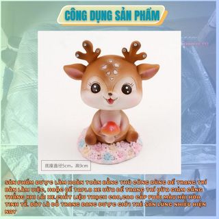Trang trí taplo - Sét gia đình nai xanh và nai hồng hạnh phúc bên nhau - ngộ nghĩnh đáng yêu - quà tặng cuộc sống