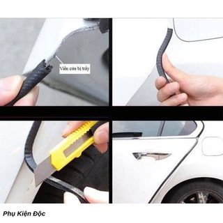 1 Mét Nẹp viền cửa chữ u lõi thép - gioăng cao su chữ u chống rung chống ồn chống va đập cao cấp- Kim Huệ Yêu Xe4 màu