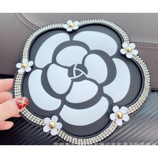 Set decor trang trí hình ô tô + thảm đá hoa trà + lọ bóng đặt taplo , bàn làm việc- Kim Huệ Yêu Xe