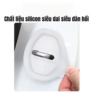 Combo 4 Miếng Đệm Chống Sốc Cho Cửa Khoá ô Tô Chống Han Rỉ Hiệu Quả Chất Liệu Silicon Kim Huệ Yêu Xe