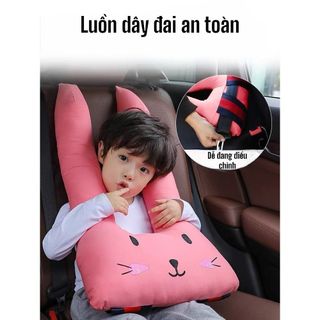 Gối Ôm, Gối Tựa Đầu Khi Ngủ Cho Bé Trên Ô Tô Thiết Kế Họa Tiết Xinh Xắn,Gối Đỡ Cho Mẹ Và Bé Trên Ô Tô- Kim Huệ Yêu Xe