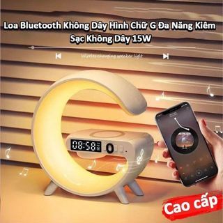G63 Loa Thông Minh Đèn Thông Minh Máy Âm Thanh Loa Không Dây Sạc Điện Thoại & Báo ĐộngClock RGB