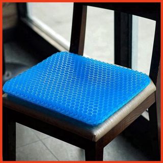 Đệm Ngồi Silicon 2 Lớp 3D Thoáng Khí Tuần Hoàn - Nệm Ngồi Ghế Văn Phòng - tặng túi kéo đen Kim Huệ - Yêu Xe