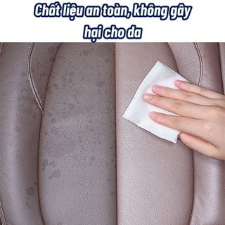 Khăn Ướt Lau Nội Thất Ô Tô Làm Sạch & Bảo Vệ, Bảo Dưỡng Và Làm Bóng Nội Thất Ô Tô, Vệ Sinh Đồ Da, Giày,Túi Túi, Áo Da