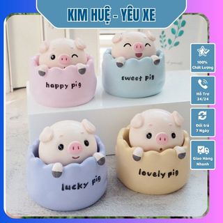 Heo Happy,Lucky &Love Sweet Pig Trang Trí Xe Hơi Đặt Taplo Siêu Dễ Thương quà Tặng Người Thân Và Bạn bè giá sỉ