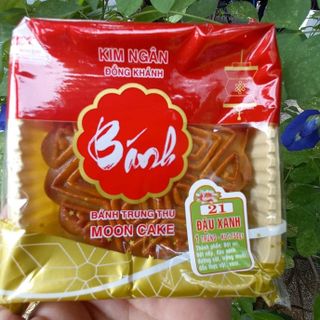 Bánh trung thu đậu xanh nướng 1 trứng Kim Ngân Đồng Khánh