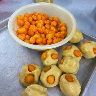 Bánh trung thu đậu xanh nướng 1 trứng Kim Ngân Đồng Khánh