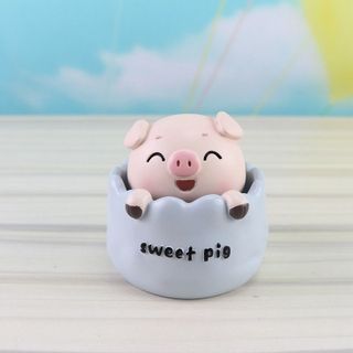 Heo Happy,Lucky &Love Sweet Pig Trang Trí Xe Hơi Đặt Taplo Siêu Dễ Thương quà Tặng Người Thân Và Bạn bè