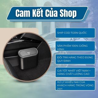 Thùng Đựng Rác Xe Hơi - Thùng Rác Mini Để Trên Ô Tô - Thùng Rác Ô Tô Có Logo Xe - Chất Liệu Nhựa ABS Kim Huệ - Yêu Xe
