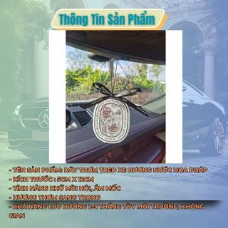 Nước Hoa Khô - Dây Thơm Treo Xe Hương Nước Hoa Pháp Khử Mùi Nội Thất Ô Tô,Tủ Quần Áo,Phòng Ngủ -Kim Huệ Yêu Xe