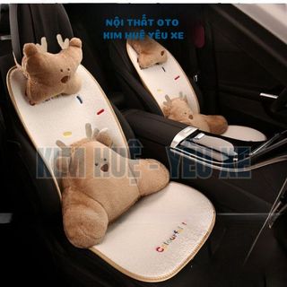 Gối Tựa Đầu, Tựa Lưng Ô Tô, Xe Hơi Hình Gấu Tuần Lộc Cute, Đệm Dựa Ghế Văn Phòng, Trang Trí Sofa, Kê Đầu Giường