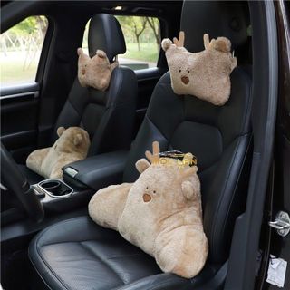 Gối Tựa Đầu, Tựa Lưng Ô Tô, Xe Hơi Hình Gấu Tuần Lộc Cute, Đệm Dựa Ghế Văn Phòng, Trang Trí Sofa, Kê Đầu Giường
