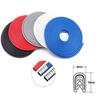 5 mét Gioăng cao su chữ u lõi thép - nẹp viền cửa xe ô tô chống va đập tuyệt đối- Kim Huệ Yêu Xe