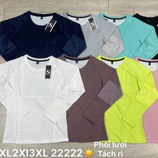 Áo cổ trụ nữ dài tay Size ti trên hình