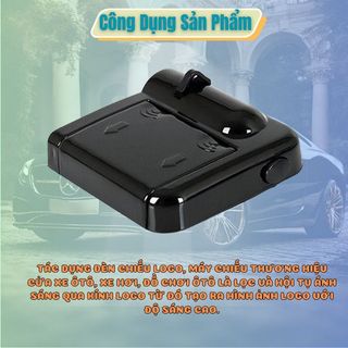 Bộ 2 đèn led cảm biến chiếu logo gắn cửa xe ô tô - Đèn led cảnh báo mở cửa xe có logo- Kim Huệ Yêu Xe