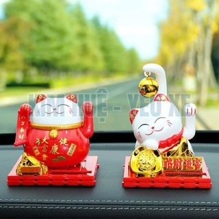 MÈO THẦN TÀI VẪY TAY SỬ DỤNG NĂNG LƯỢNG MẶT TRỜI HÚT TÀI LỘC CHO GIA CHỦ