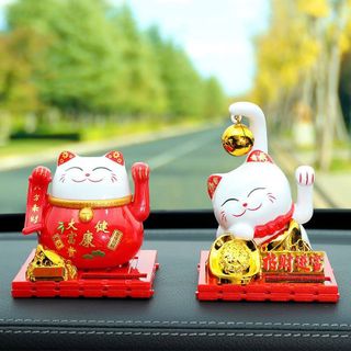MÈO THẦN TÀI VẪY TAY SỬ DỤNG NĂNG LƯỢNG MẶT TRỜI HÚT TÀI LỘC CHO GIA CHỦ