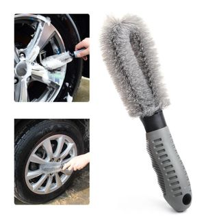 Combo bộ chổi cọ rửa vành lazang + Bàn Chải Vệ Sinh Bánh Xe Chuyên Nghiệp Kim Huệ - Yêu Xe