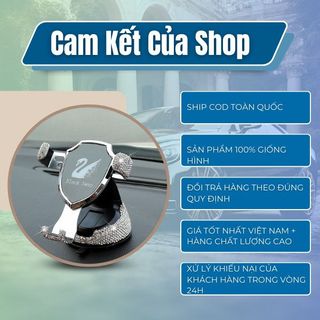 Giá Đỡ Điện Thoại Trên Xe Hơi Hình Thiên Nga Đính Đá Cao Cấp 2in1-Giá Đỡ Điện Thoại Đính Đá