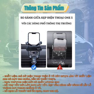 Giá Đỡ Điện Thoại Ô Tô LITTLE ONE 5 - Kẹp Cửa Gió Điều Hòa Xoay 360 Độ, Không Vướng Cửa Gió Điều Hòa Cao Cấp