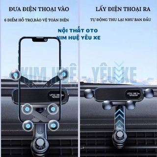 Giá Đỡ Điện Thoại Ô Tô LITTLE ONE 5 - Kẹp Cửa Gió Điều Hòa Xoay 360 Độ, Không Vướng Cửa Gió Điều Hòa Cao Cấp