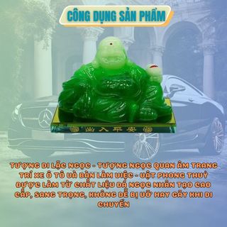Trang Trí Taplo - Tượng Ông Di Lặc Ngọc Đặt Bàn Làm Việc Mang Lại May Mắn Cho Chủ Nhân - Vật Phong Thuỷ - Kim Huệ Yêu Xe