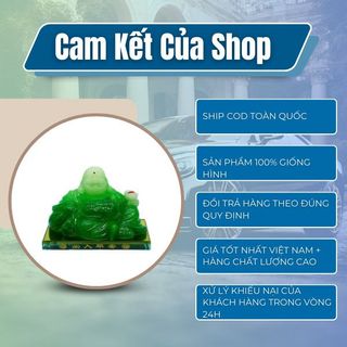 Trang Trí Taplo - Tượng Ông Di Lặc Ngọc Đặt Bàn Làm Việc Mang Lại May Mắn Cho Chủ Nhân - Vật Phong Thuỷ - Kim Huệ Yêu Xe